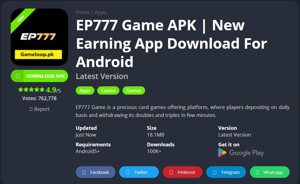 Read more about the article EP777 Game APK | Full Review, Features, Installation Guide, and Latest Insights